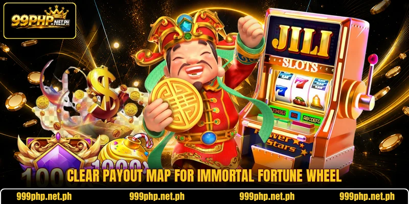 Clear payout map for Immortal Fortune Wheel