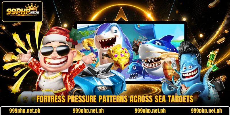 Fortress pressure patterns across sea targets