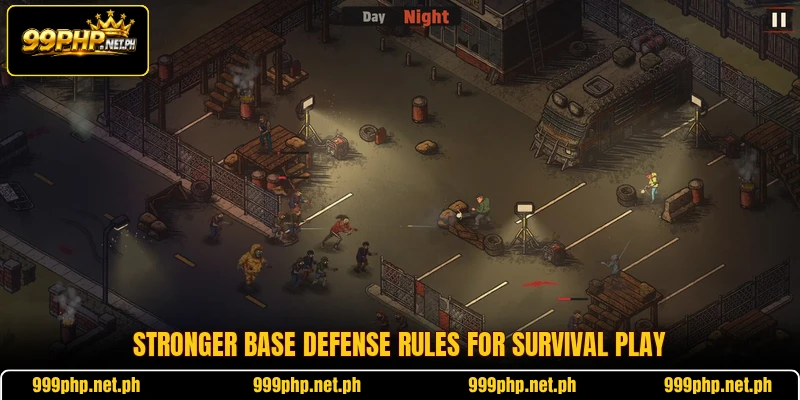 Stronger base defense rules for survival play