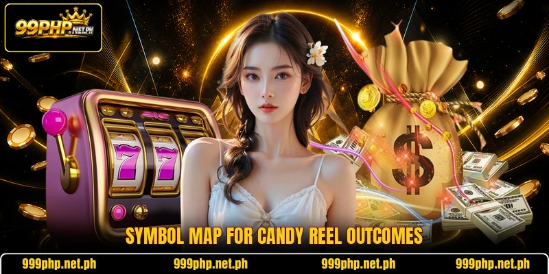 Symbol map for candy reel outcomes